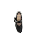 Black Calf Leather Bos Taurus Ballet Flats