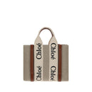 Brown Linen Handbag