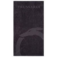 Black Cotton Men Beach Towel