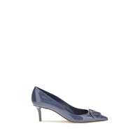 Blue Calf Leather Bos Taurus High Heel Pumps