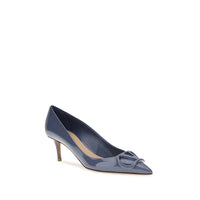 Blue Calf Leather Bos Taurus High Heel Pumps