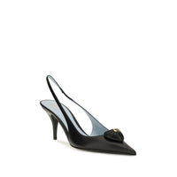 Black Calf Leather Bos Taurus High Heel Pumps