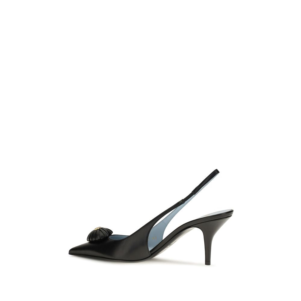 Black Calf Leather Bos Taurus High Heel Pumps