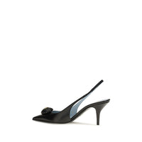 Black Calf Leather Bos Taurus High Heel Pumps
