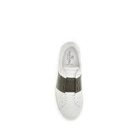 White Calf Leather Bos Taurus Low Top Sneakers