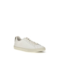 White Calf Leather Bos Taurus Low Top Sneakers