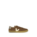 Brown Recycled Polyester Low Top Sneakers