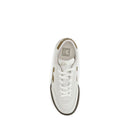 White Calf Leather Bos Taurus Low Top Sneakers