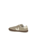 Bicolor Suede Leather Low Top Sneakers