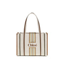 Beige Cotton Shoulder Bag