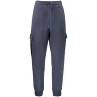 Blue Cotton Men's Trouser