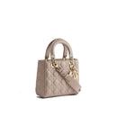Beige Lamb Leather Handbag