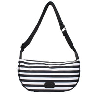 Black Fabric Crossbody Bag