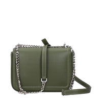 Green Leather Crossbody Bag