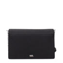 Black Polyethylene Crossbody Bag