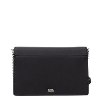 Black Polyethylene Crossbody Bag
