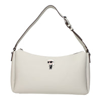 Gray Leather Shoulder Bag
