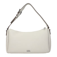 Gray Leather Shoulder Bag