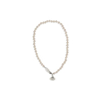 Beige Brass Necklace