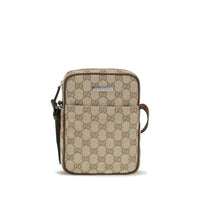 Beige Fabric Shoulder Bag