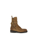 Brown Calf Leather Bos Taurus Lace-Up Boots