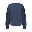 Blue Cotton Womens Sweatshirt