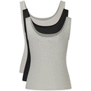 Black Cotton Womens Tank Top