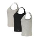 Black Cotton Womens Tank Top