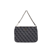 Gray Polyester Handbag
