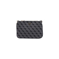 Gray Polyester Handbag