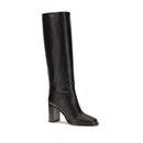 Black Calf Leather Bos Taurus High Heel Boots