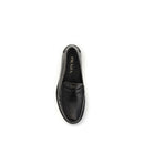 Black Calf Leather Bos Taurus Slip-On Loafers