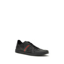 Black Calf Leather Bos Taurus Low Top Sneakers