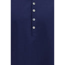 Blue Cotton Polo Shirt
