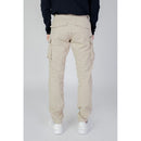 Beige Cotton Cargo Pants