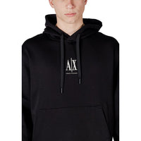 Black Cotton Hoodie