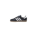 Black Leather Athletic Sneakers