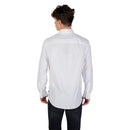 Cream Elastane Dress Shirt