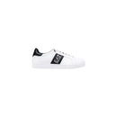 Black And White Leather Low Top Sneakers