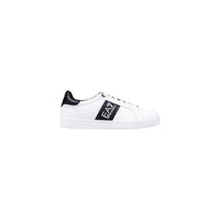 Black And White Leather Low Top Sneakers