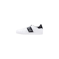 Black And White Leather Low Top Sneakers