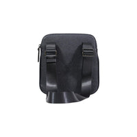 Black Polyester Messenger Bag