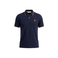 Blue Cotton Polo Shirt