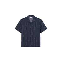 Black Cotton Shortsleeve Shirt