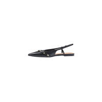 Black Synthetic Platform Pumps