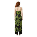 Bicolor Viscose Long Dress