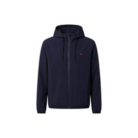 Blue Polyester Shell Jacket