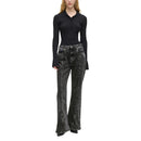 Black Recycled Cotton Mom Jeans