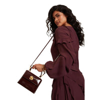 Purple Recycled Polyurethane Handbag