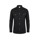 Black Cotton Dress Shirt